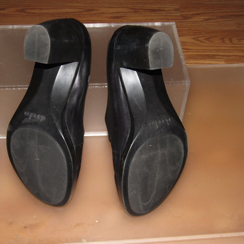 DANSKO Tara Leather Mary Jane Black Heels Shoes Size 40 (US Size 9.5-10) - Picture 5 of 5